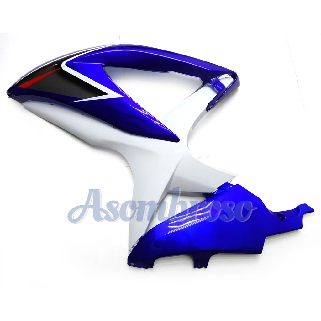 for Suzuki GSXR600 2008 2009 2010 08 09 Motorcycle Fairing Set K8 GSXR 600 GSXR750 Blue/White view 6