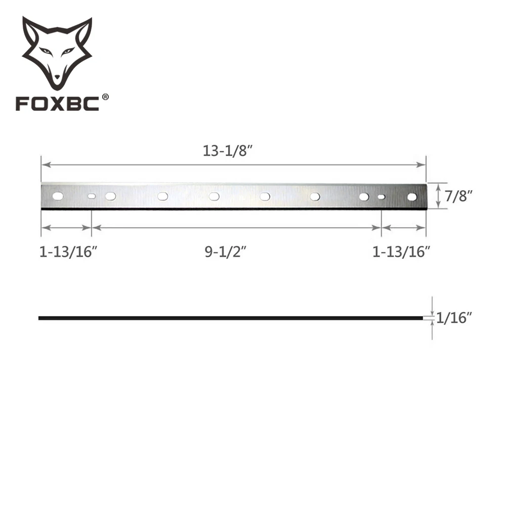 FOXBC-cuchillas Cepilladoras de 13 \