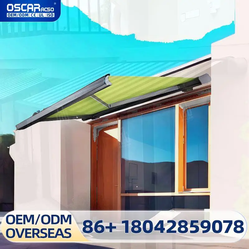 

Полнокадровый выдвижной электрический уличный тент из алюминиевого сплава, автоматический тент с дистанционным управлением для парковки подъездной дороги Ga