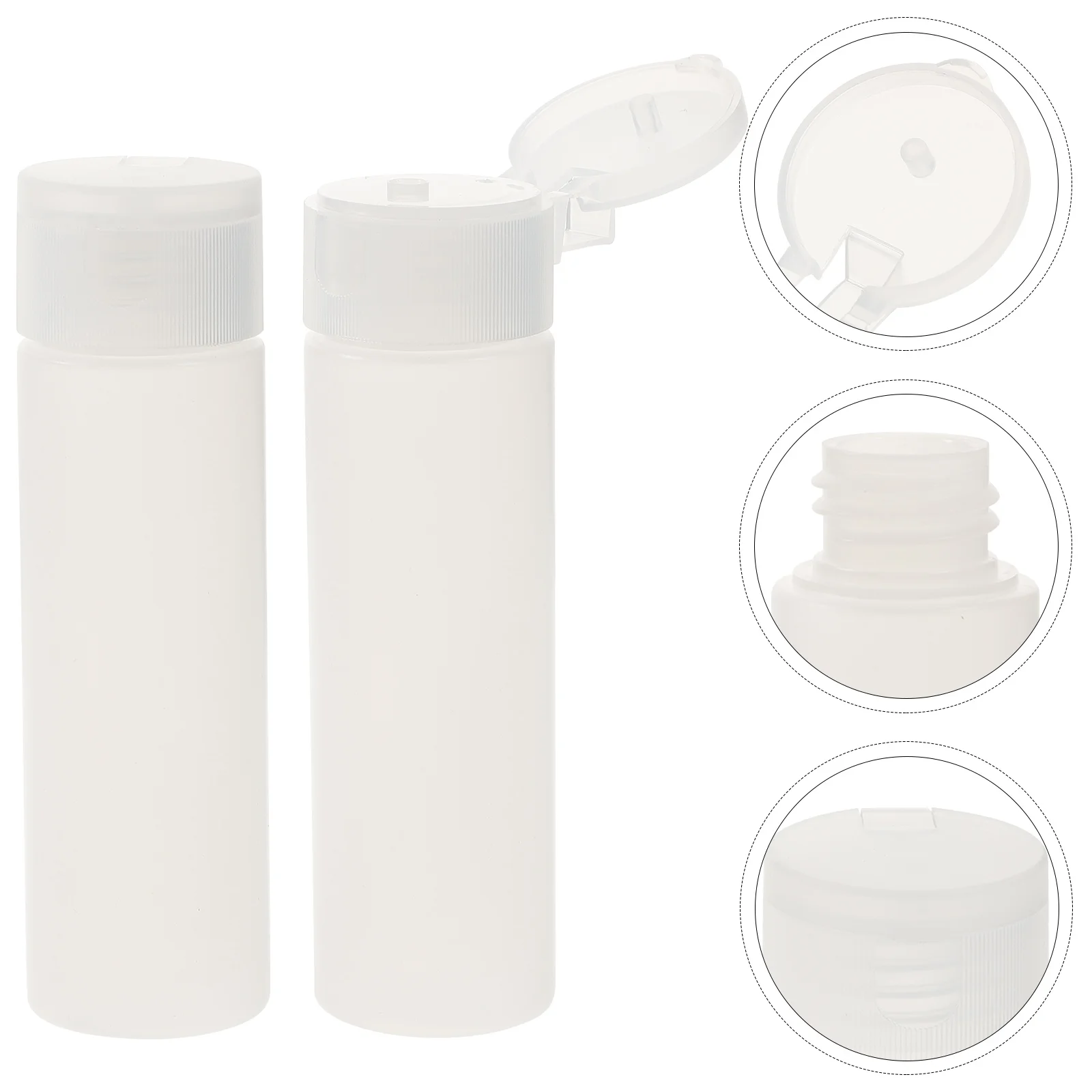 2 Pcs Bottle Liquid Container Hand Soap Transparent Small Solid Travel Shampoo Toiletries Sub-packing Reusable