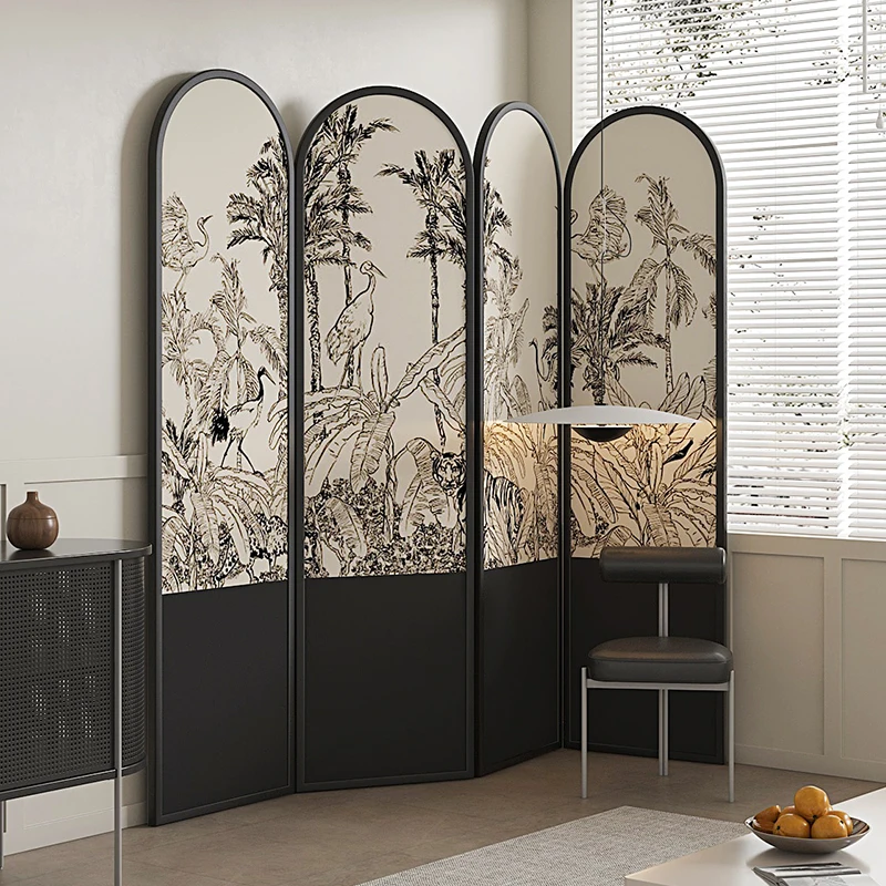 Salon à écran français, cloison pliante, chambre mobile, simplicité moderne, bois massif