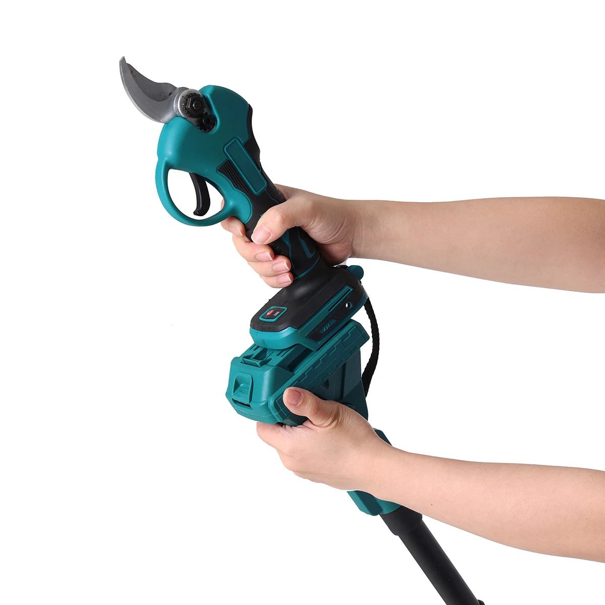 2-in-1 Bürstenlose Elektrische Schere mit Teleskopstange, Astschere für Hohe Äste, Garten-Elektrowerkzeug für Makita 18V Akku