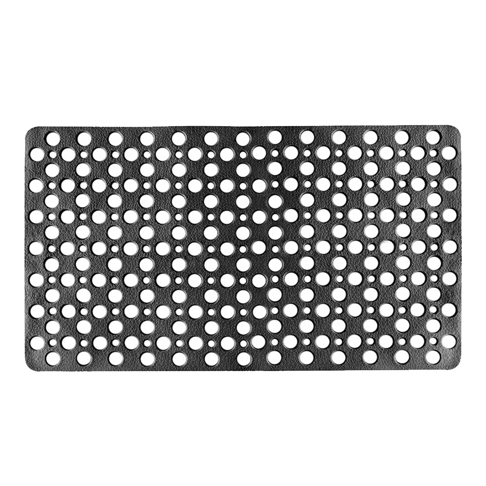 

Anti-Slip Door Black 80 Suction Cups Circle Holes Design Bathroom Floor Mat Shower Foot Pad Living Room Bedroom Front Door