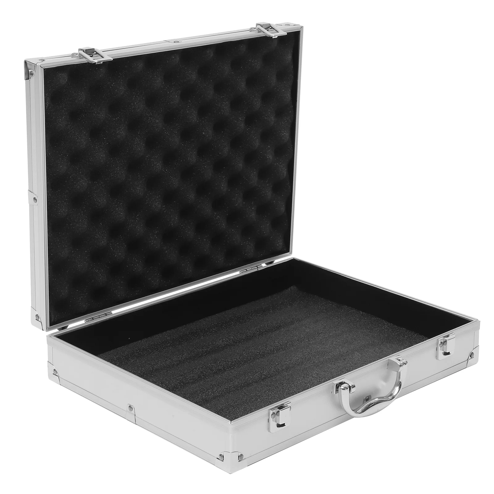 Caja de herramientas, estuche para cosméticos, Mini contenedores de almacenamiento, estuches portátiles de aluminio con cerradura para ordenador portátil, contenedor de aleación duro