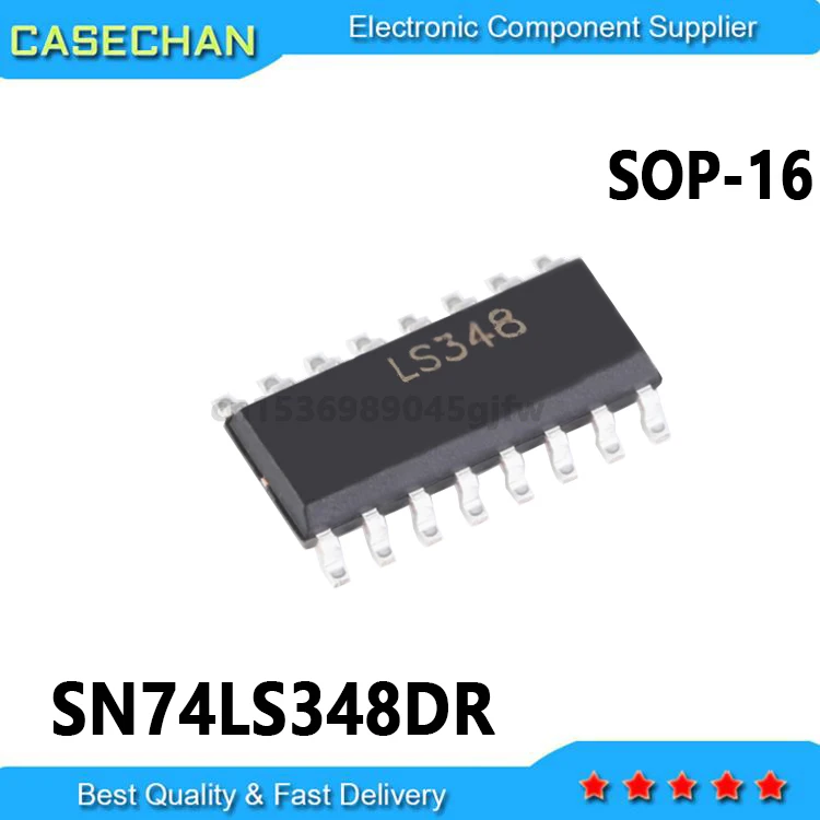 10pcs 74LS348 SN74LS348DR LS348 LS348DR SOP-16