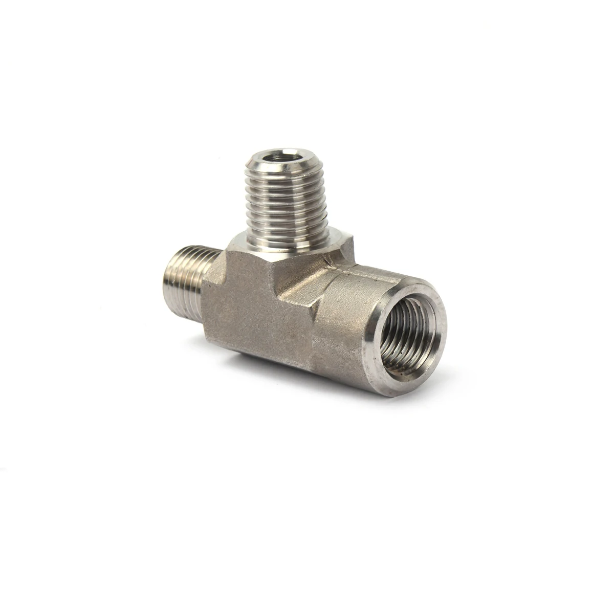 Raccordo per tubi maschio di precisione in acciaio inossidabile che riduce i raccordi a T