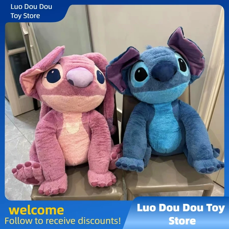 

30/45/60/80cm Disney Large Size Lilo & Stitch Stuffed Plush Toy Stitch Doll Soft Kawaii Room Decor Pillow Toys Girl Kawaii Gift