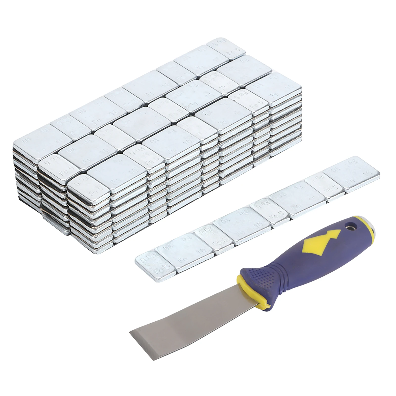 5g+10g x 25Strips 60g 2.12oz Adhesive Wheel Hub Balancing Blocks Stick On Car Tire Weight Balancer Adhesive Wheel Balance