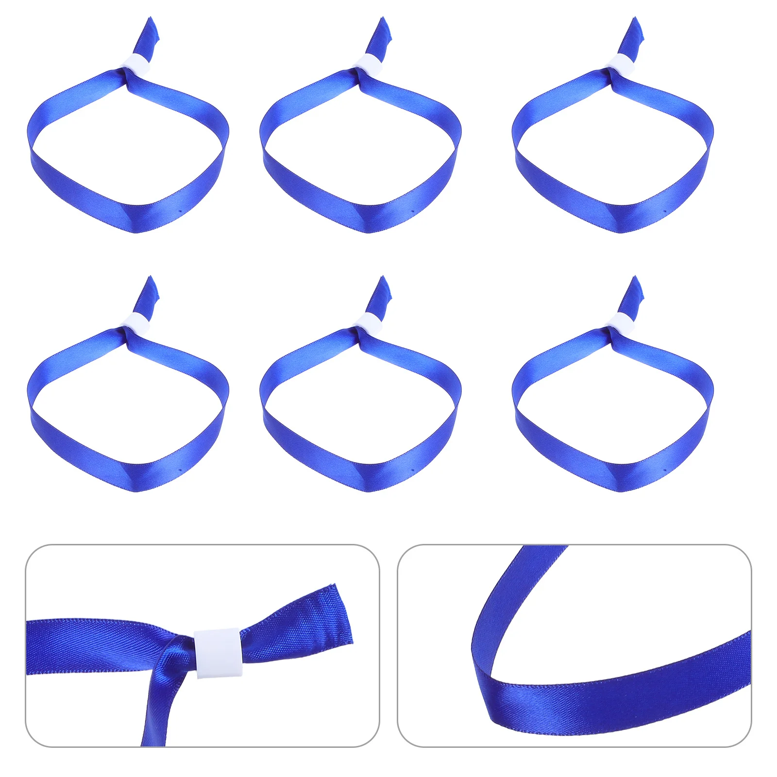 

20 Pcs Bracelets Activity Wristband Pour Concerts De Clubs for Cloth Bands Jewelry Blank Wristbands Event Blue Colored Events