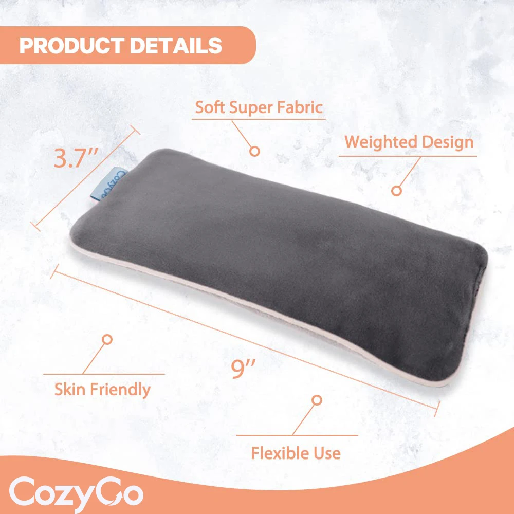 عبوات العلاج الساخن العلاجية المرجحة من CozyGo، غطاء قابل للغسل بالحرارة الرطبة في الميكروويف للاسترخاء