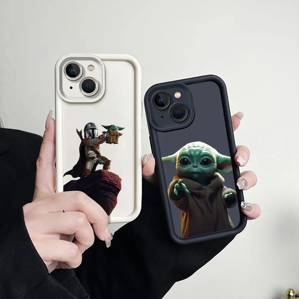 Marvel S-Star W-Wars Baby Yoda Phone Case For Redmi Note 13 12 12S 11 11T 11S 10 9 9S 8 Pro Plus 7 A1 A2 Ladder Silicone Cover