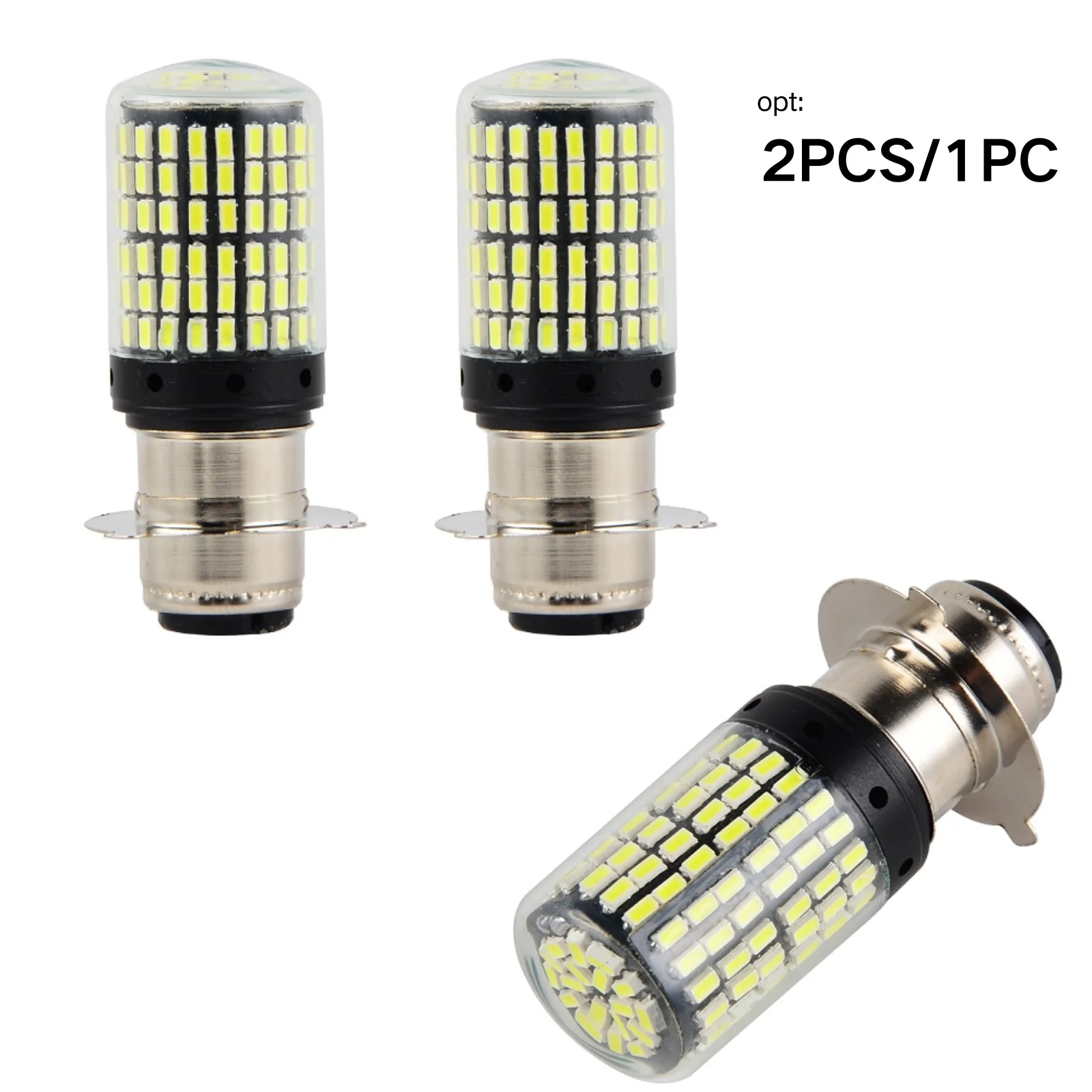 P15D-25-3 LED Motorcycle Headlight Bulb 50W Motorbike Scooter Moped Lamp For Suzuki LT 160 230 250 300 LT-F160 230 250 DC 12V