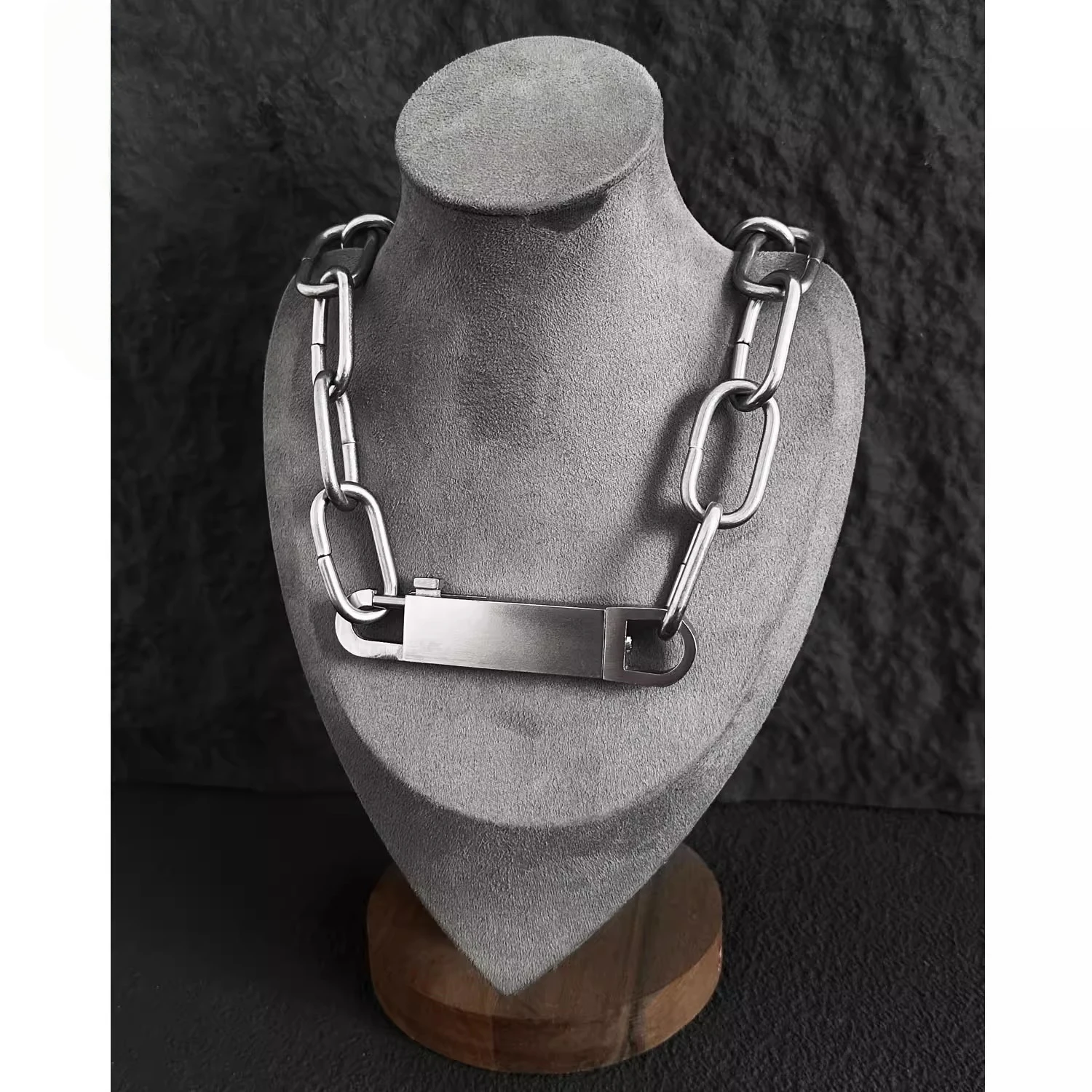 High Quality Titanium Steel Punk Exaggeration Thick Chain Necklace Trendy for Men Women Hip Hop  Party Jewelry Gift