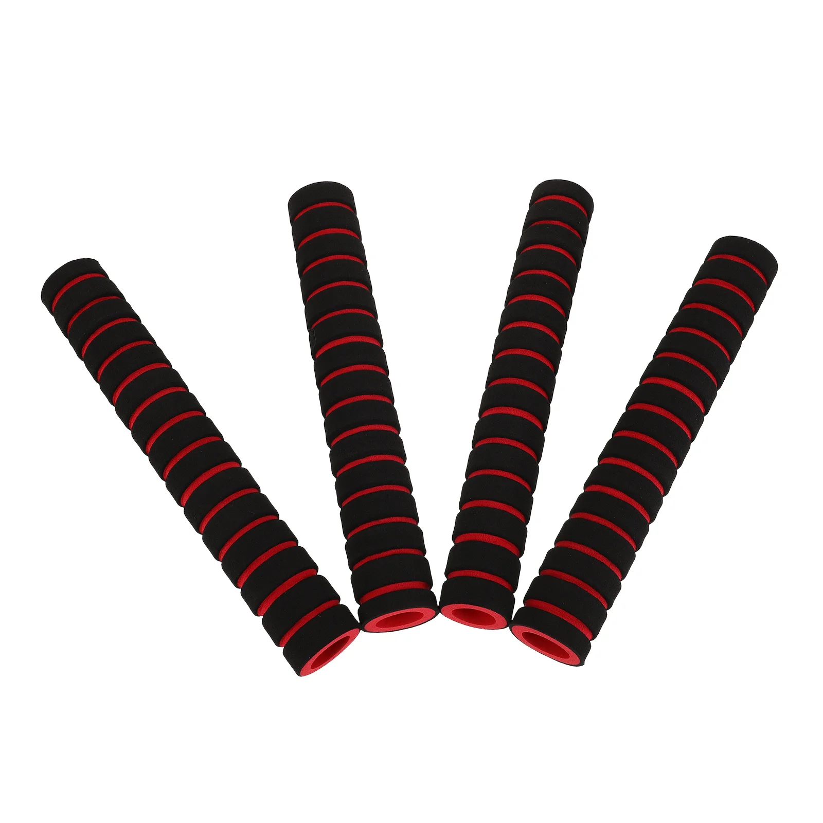 

4pcs Bicycle Handlebar Grips Sponge Non-Slip Silicone Covers For Fitness Equipment Kayak Paddle Grips Oar Rod Cover Boat