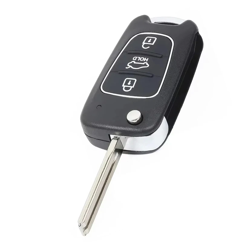 

KEYECU 3-кнопочный 433 МГц ключ-брелок с чипом ID46 для Kia Morning, обновленный выкидной пульт дистанционного управления, замена 95431-07901 SEKS-SA10Tx