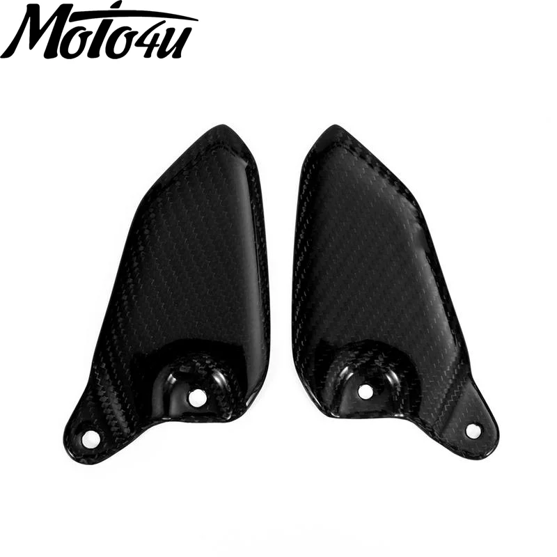 

100% Carbon Fiber FootPeg Footrest Rear Set Heel Plates Guard (Replacement ) For Kawasaki Z900RS 2018 2019 2020 2021 2022 2023