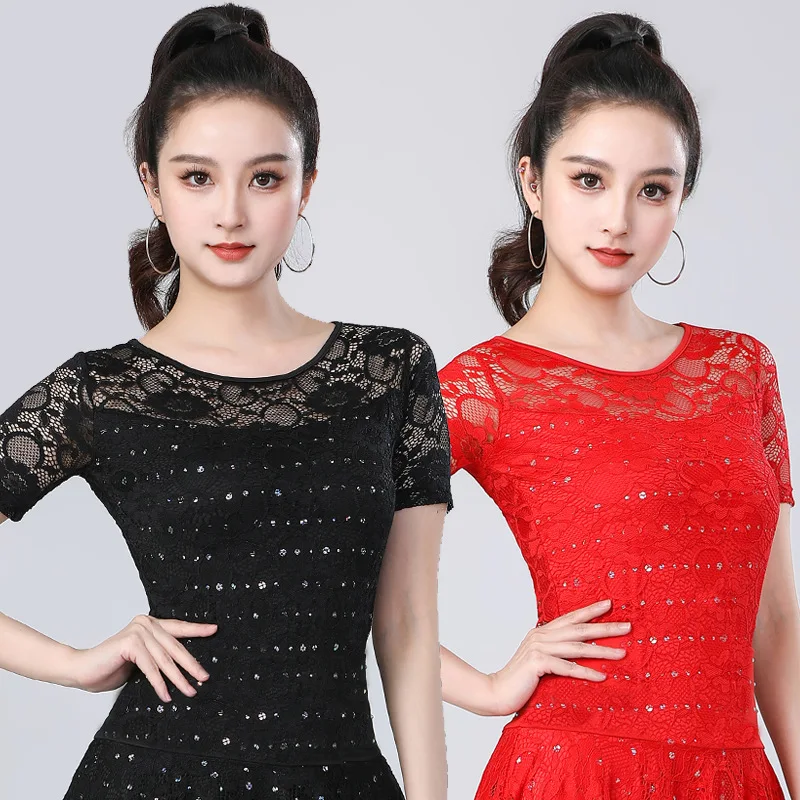 ropa-de-baile-latino-para-mujer-top-de-lentejuelas-con-encaje-traje-de-practica-de-fitness-uniforme-de-baile-cuadrado-uni