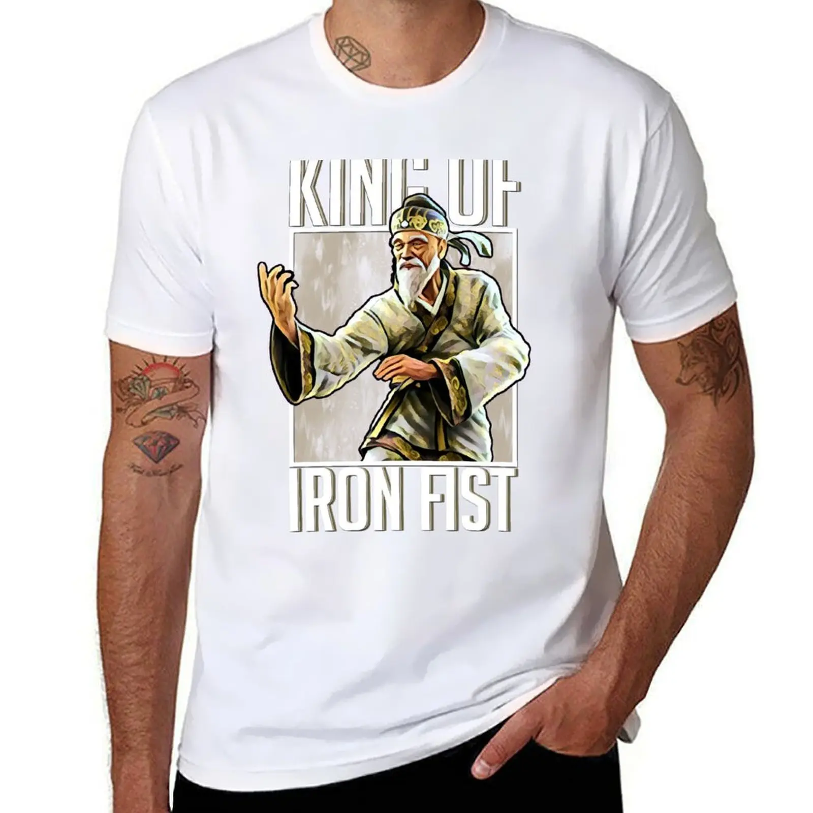 

King of Iron Fist - Wang Jinrei T-Shirt t shirt men 100% cotton luxury brand t shirts for man pack cotton T-Shirt