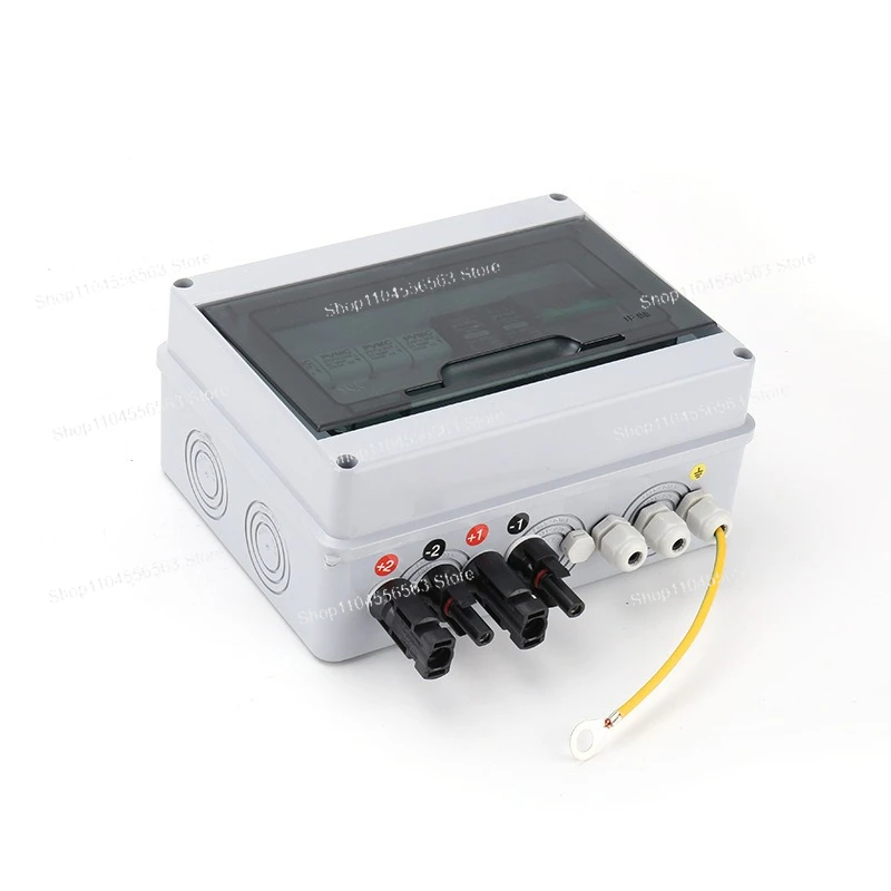 2-in-1-Out DC600V PV Combiner Box with Lightning Protection – Solar DC Distribution Box for Home Grid-Connected System