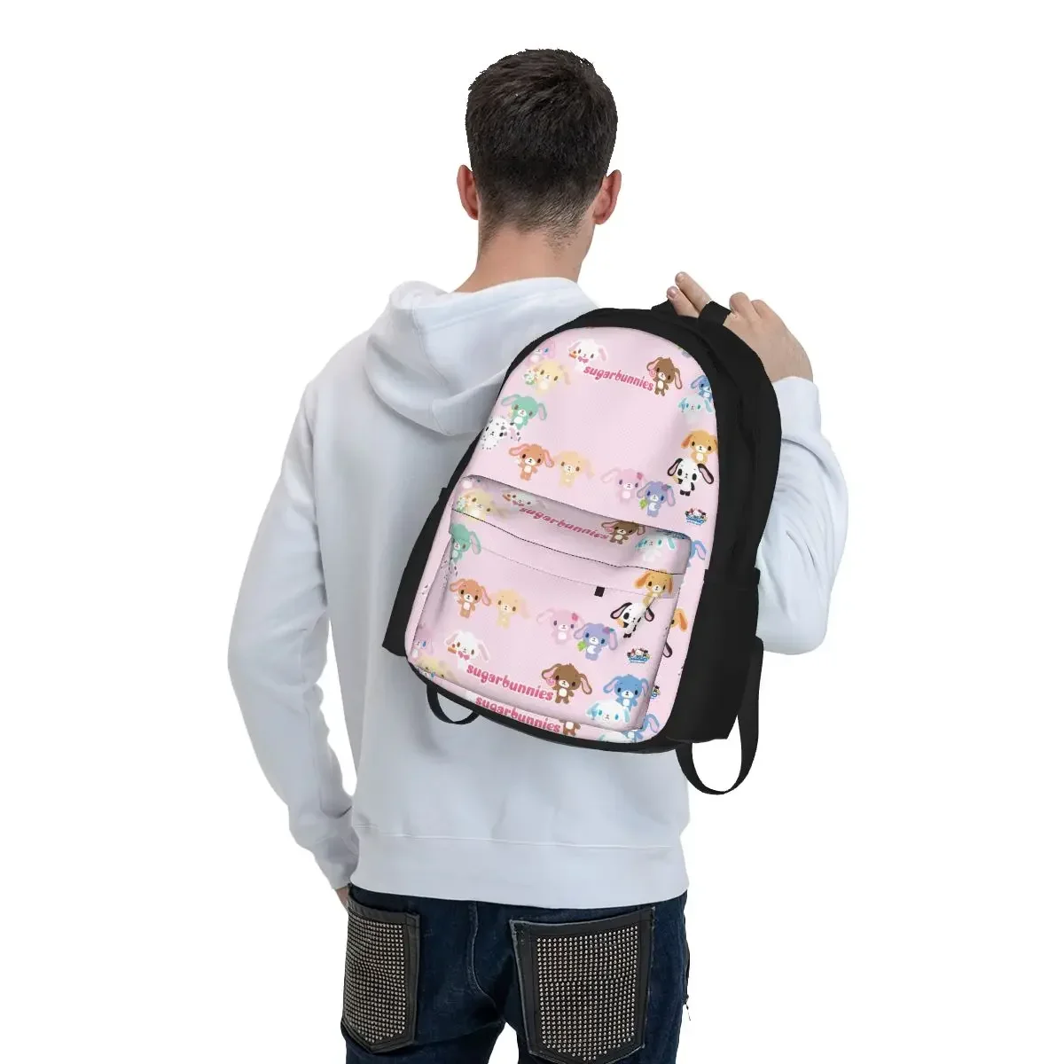 Sugarbunnies Backpacks Boys Girls Bookbag Students School Bags Cartoon Kids Rucksack Travel Rucksack Shoulder Bag Large Capacity