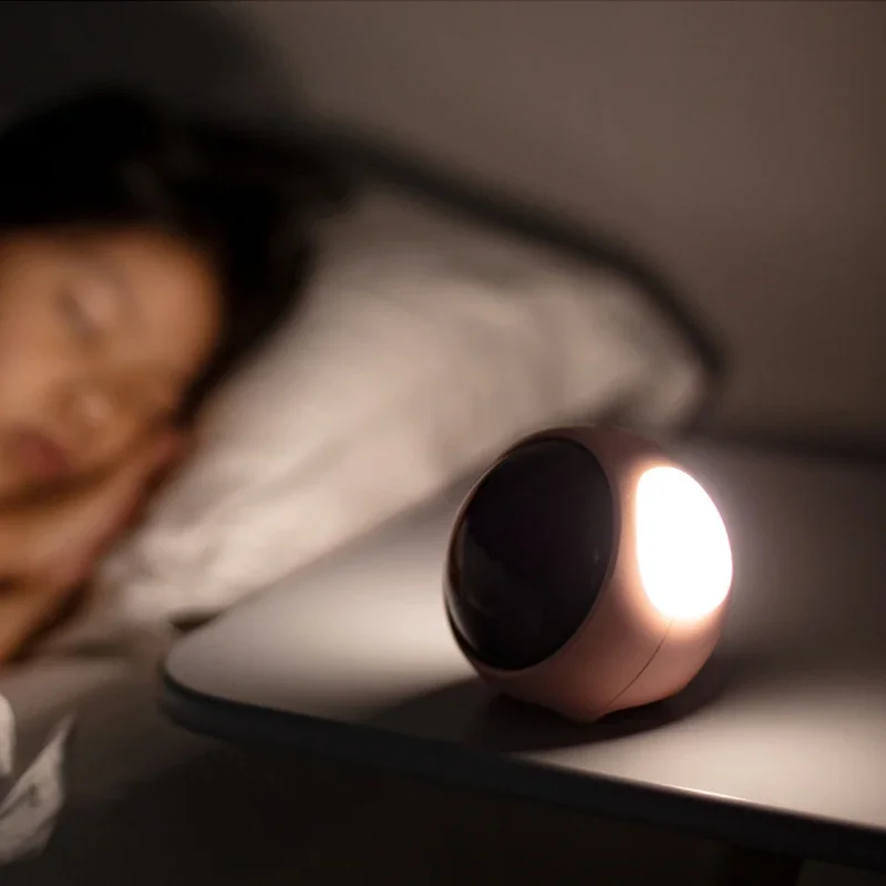 Xiaomi น่ารัก Expression นาฬิกาปลุก Snooze เด็กนาฬิกาปลุกดิจิตอล Voice Control Intelligence LED Night Light สําหรับห้องนอน