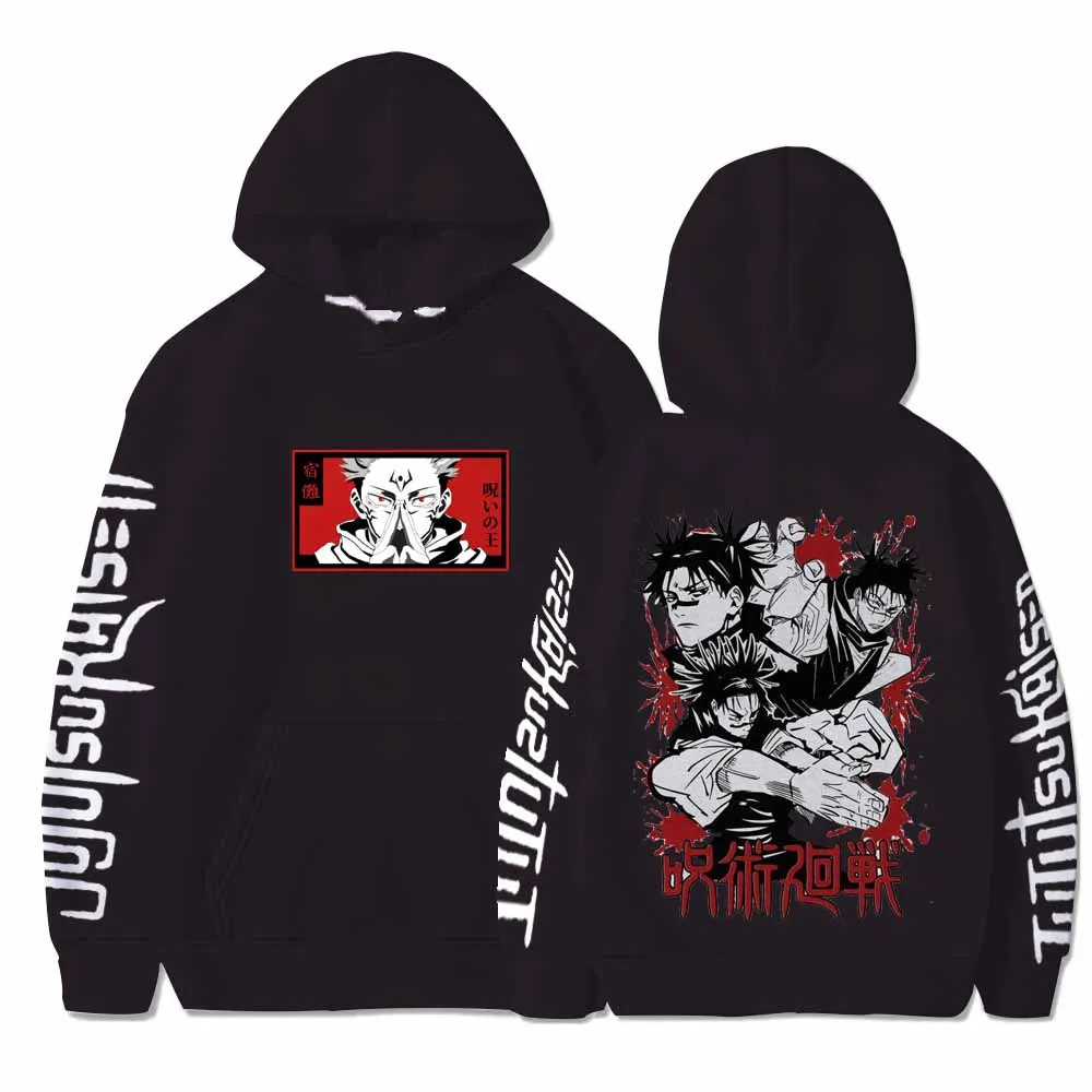 Harajuku Mens Clothing Jujutsu Kaisen Gojou Satoru Anime Toji Manga Men's Sweatshirt New in Hoodies & Sweatshirts Ryomen Sukuna