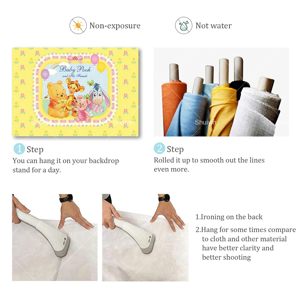 Winnie The Pooh Hintergrund Tigger Kindergeburtstag Party Dekore Willkommen Baby Neugeborene Babyparty Fotografie Hintergrund Fotobanner