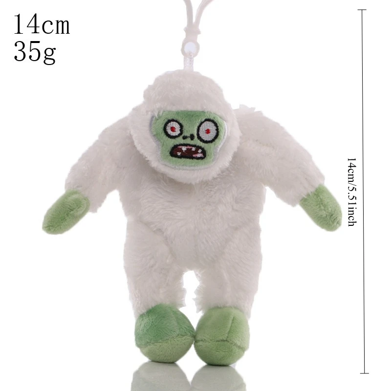 Llavero de peluche suave de las plantas contra los zombis, figura de peluche adorable, adorno para bolso, llavero para mochila, regalo.