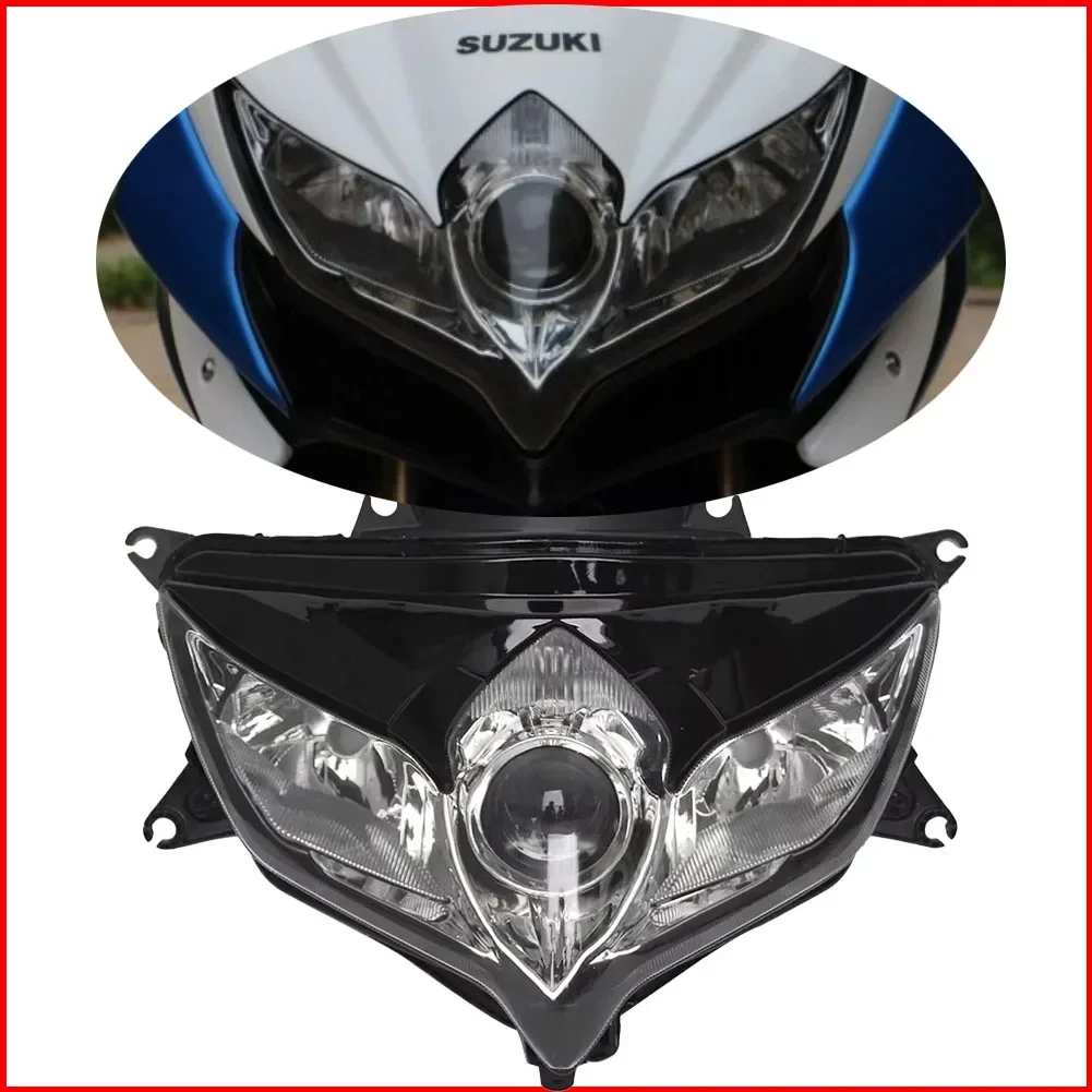 High Brightness Motorcycle Headlight Assembly for Suzuki GSXR GSX-R 600 750 K8 2008 2009 2010 Head Light Lamp GSXR750 GSXR600