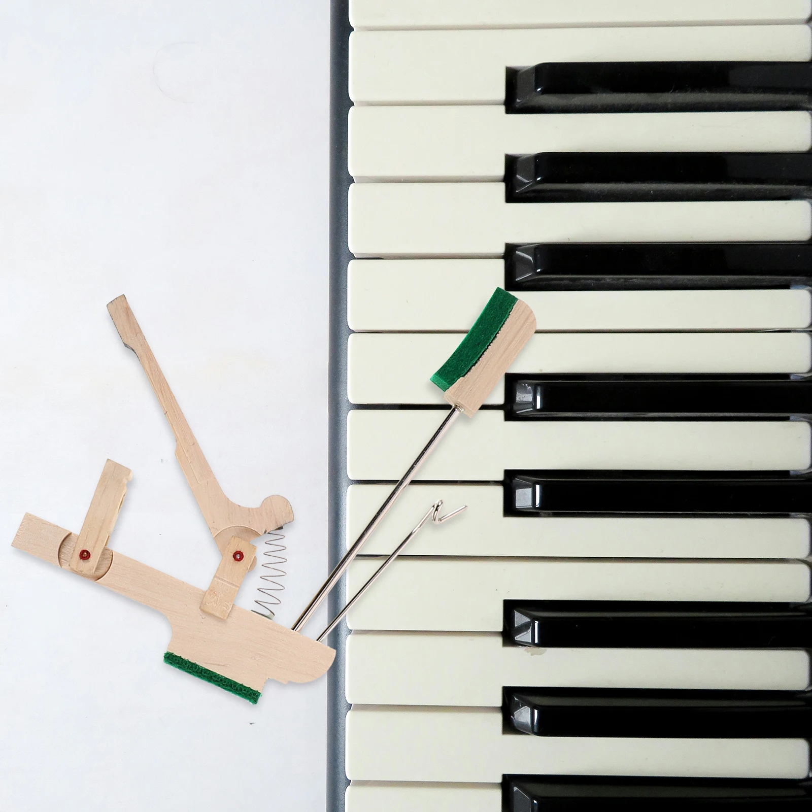 

2 Pcs Upright Piano Whippen Linkage Rods High Treble Musical Instrument Accessories Wood Flange Keyboard Repair Parts Damper