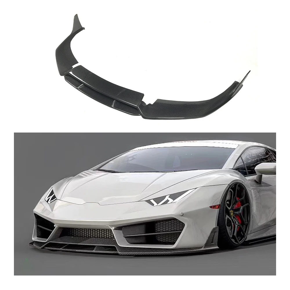 

Dry Carbon Fiber Car Accessories Body Kit Front Bumper LIp Diffuser Spoiler Splitter for Lambor Huracan LP580custom