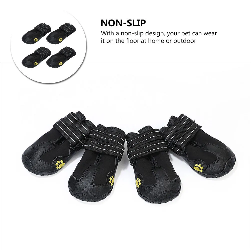 

4Pcs Wear-Resistant Dog Shoes Puppy Non-Slip Breathable Protective Soft Boots Comfortable Pet Paw Covers Outdoor Indoor