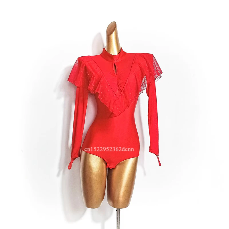 Bodysuit de dança de salão vestido de competição 3 cores padrão valsa tango flamenco traje para homens