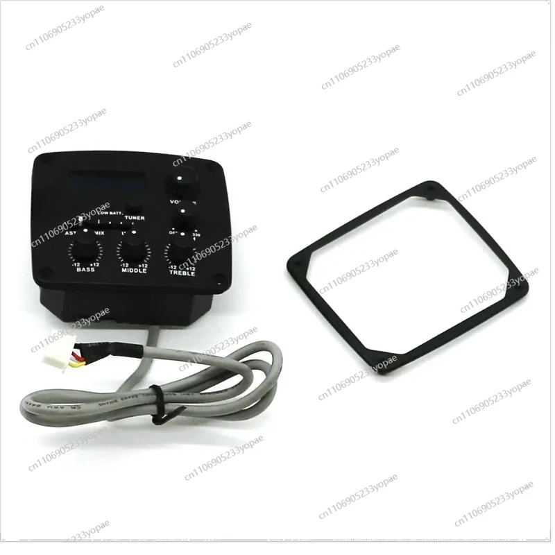 For B-BAND T65 Preamp UST and AST Pickups Dual Inputs for Acoustic Guitar 3 Band EQ Feedback Notch Phase Control LCD Tuner