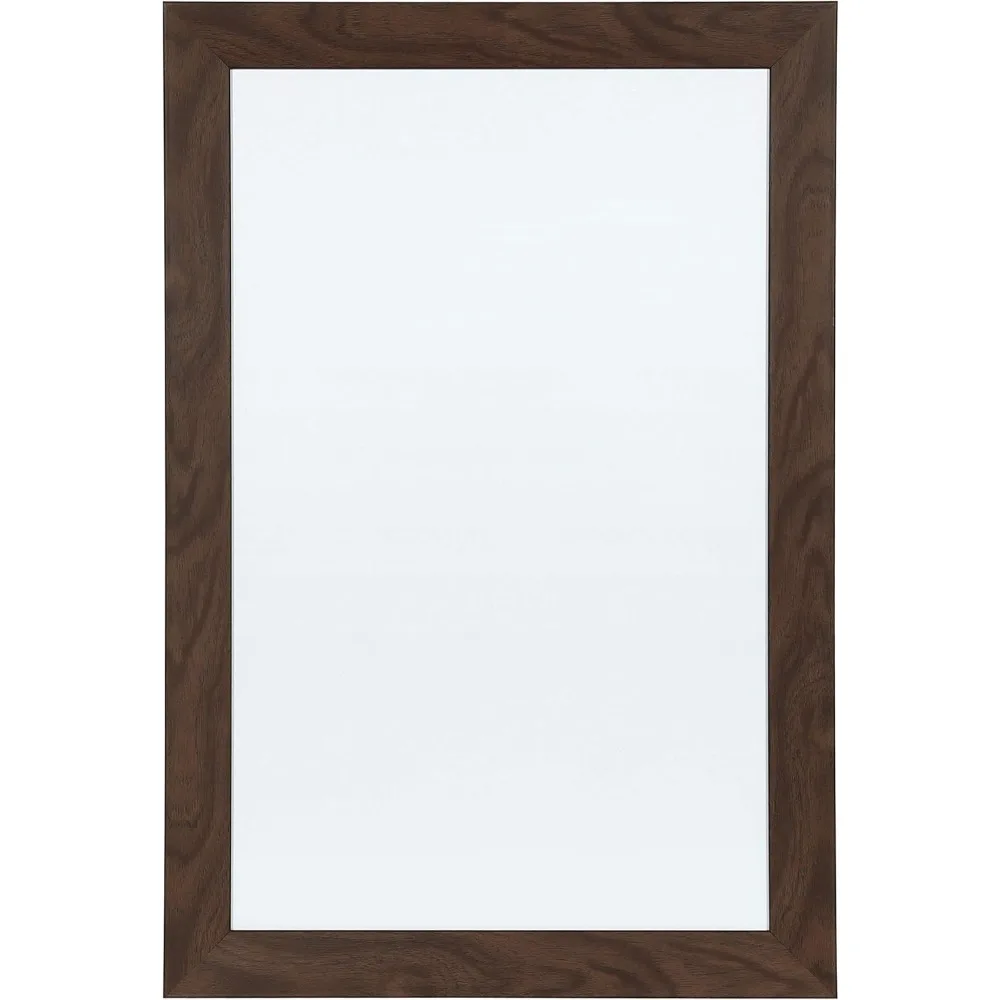 Rustic Brown Magnetic Dry Erase Board 18x27, Wall Mounted Office Home Organization with Marker & Magnets