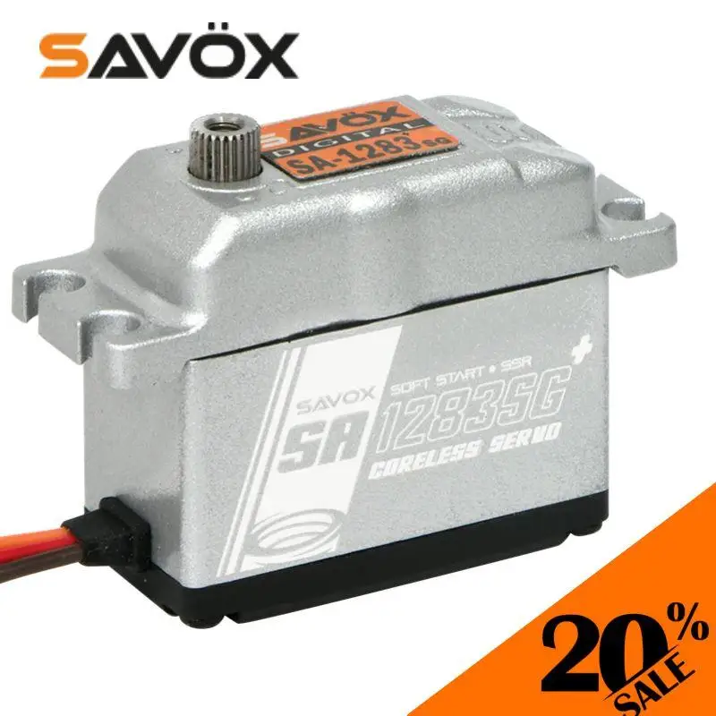 Original SAVOX SA 1283SG+ Coreless Metal Case Digital Servo with Soft Start 0.13sec For RC Airplane