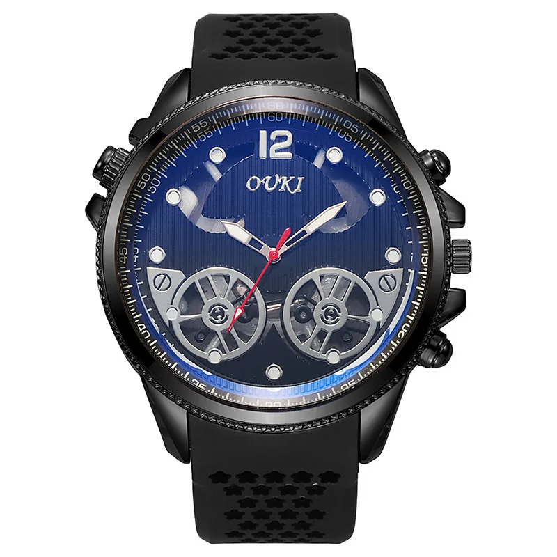 New Fashion Luxury Watches For Man Casual Quartz Watch Students Hollow Military Sports Silicone Watches Reloj Hombre Male Clock