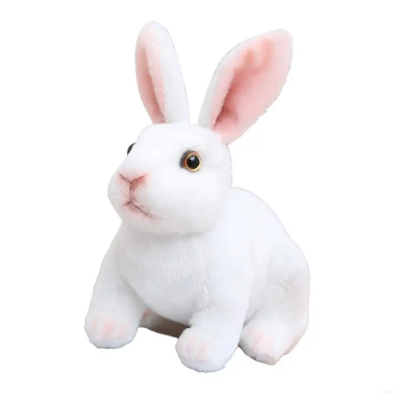 95AEE PLUSH PLUSH SITT/ POSTURE POSARES MASCOTS กระต่าย Lovely Rabbit Plush Plush Doll Eye-Cattating Office Office Office