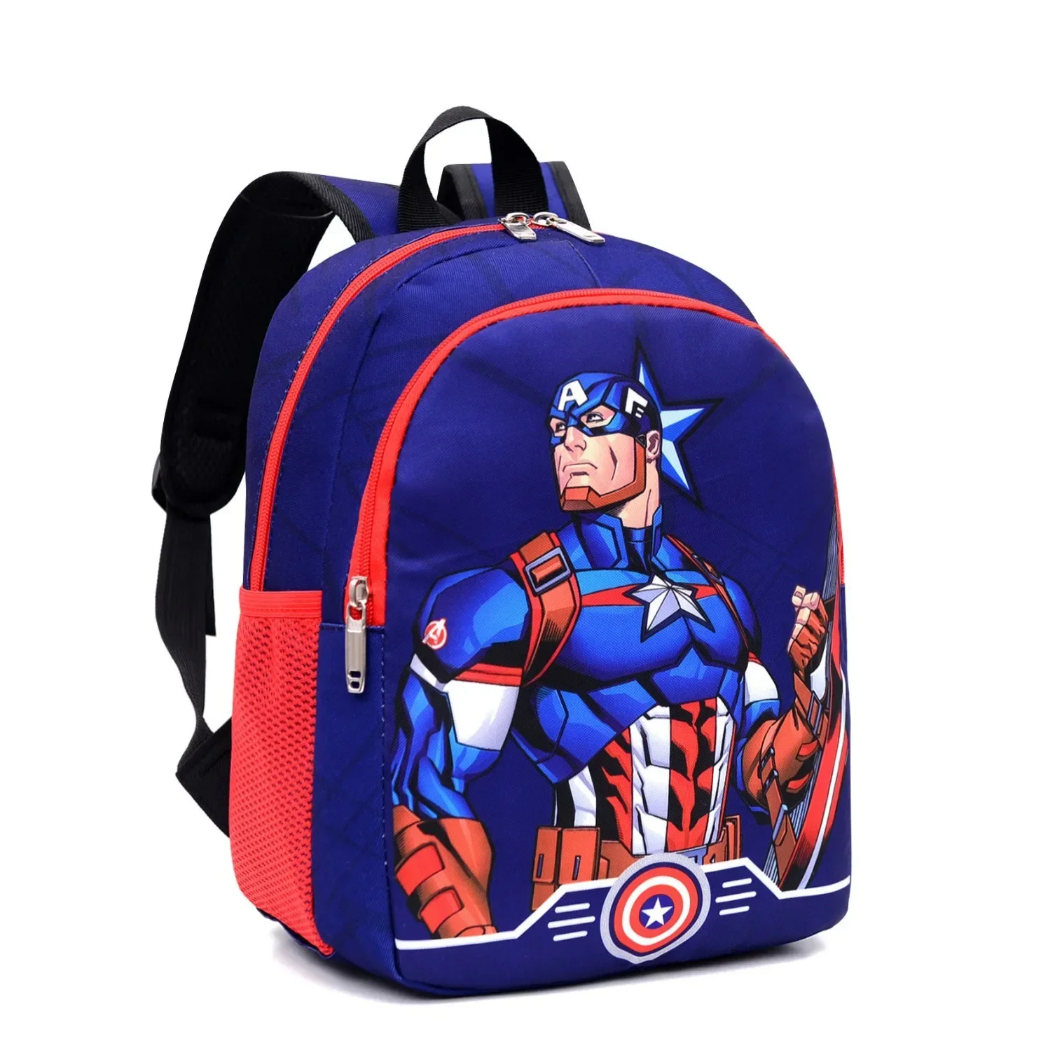 Cartoon Avengers Spider-Man Captain America Backpack  Backpack Primary Schoolbag