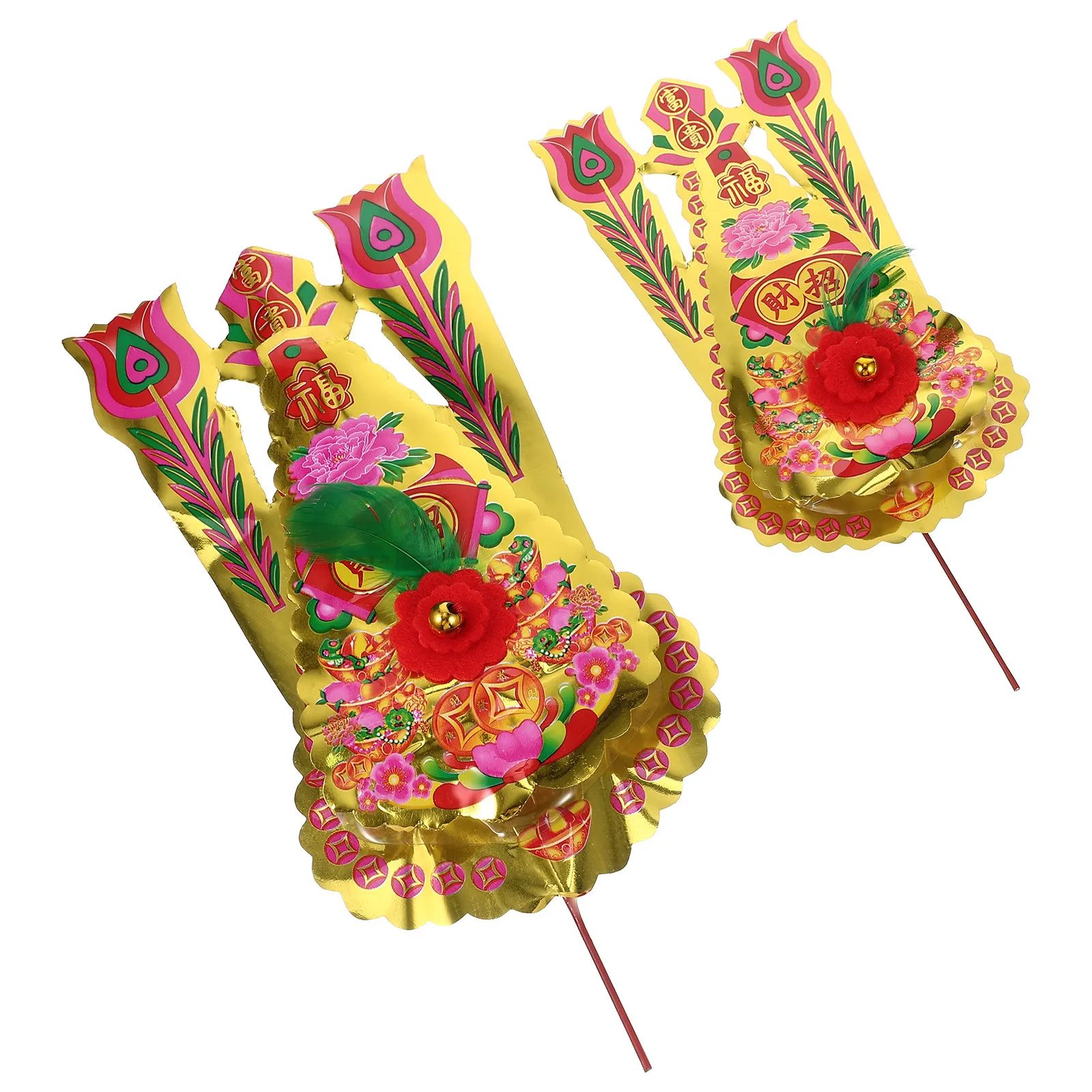 2Pairs Long-Lasting Fortunate Flower Sticks for Incense Burner Censer Decorative Toppers Buddhist Accessories Temple Use Censer - view 3