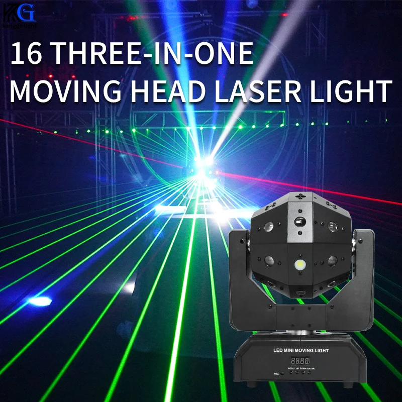RGBW 3In1 Professiional DJ Disco Magic Ball Strobe Beam Light LED Moving Head Laser Effect DMX Football Lights Party Stage Bar