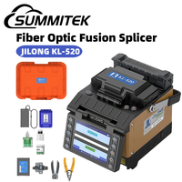 SUMMITEK JILONG KL-520 Fiber Optic Fusion Splicer Leather Line Fiber Optic Cable Pigtail Jumper Fiber Fusion Machine