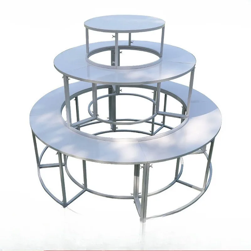 Table outdoor wedding decoration flower stand engagement banquet table decoration