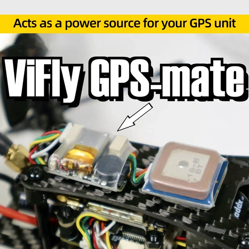 VIFLY GPS-MATE GPS Independent Power Module Built-in Finder2 Buzzer 3.3V/5V Switchable for FPV Quadcopter Fixed Wing