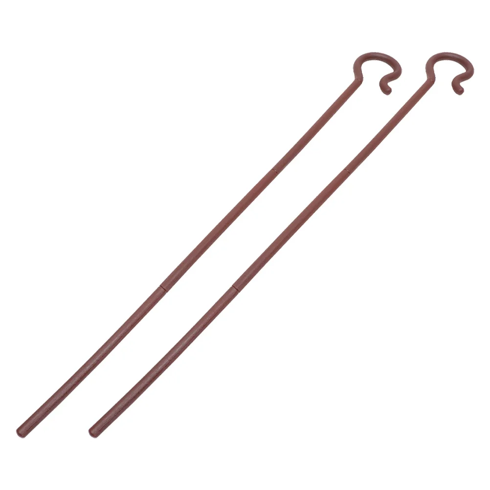 ไม้เท้าพลาสติกแบบเชฟเวิร์ดฮุค 2 ชิ้น สำหรับงานปาร์ตี้ฮาโลวีน ชุดแฟนซี แต่งกายเต้นรำ อุปกรณ์ประกอบการแสดงบนเวที