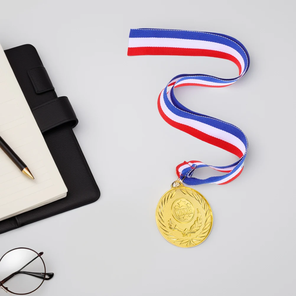 

12pcs Sports Medals Elegant Metal Championship Awards Kids Soccer Baseball Basketball Party Trophy Zinc Alloy