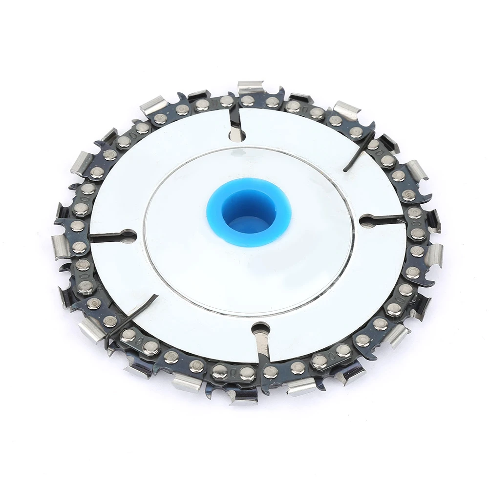 Disco de serra de corrente de moagem de ângulo 4 polegadas/5 polegadas corrente de moedor de ângulo vermelho/placa de 22 dentes rebolo escultura em madeira disco de serra