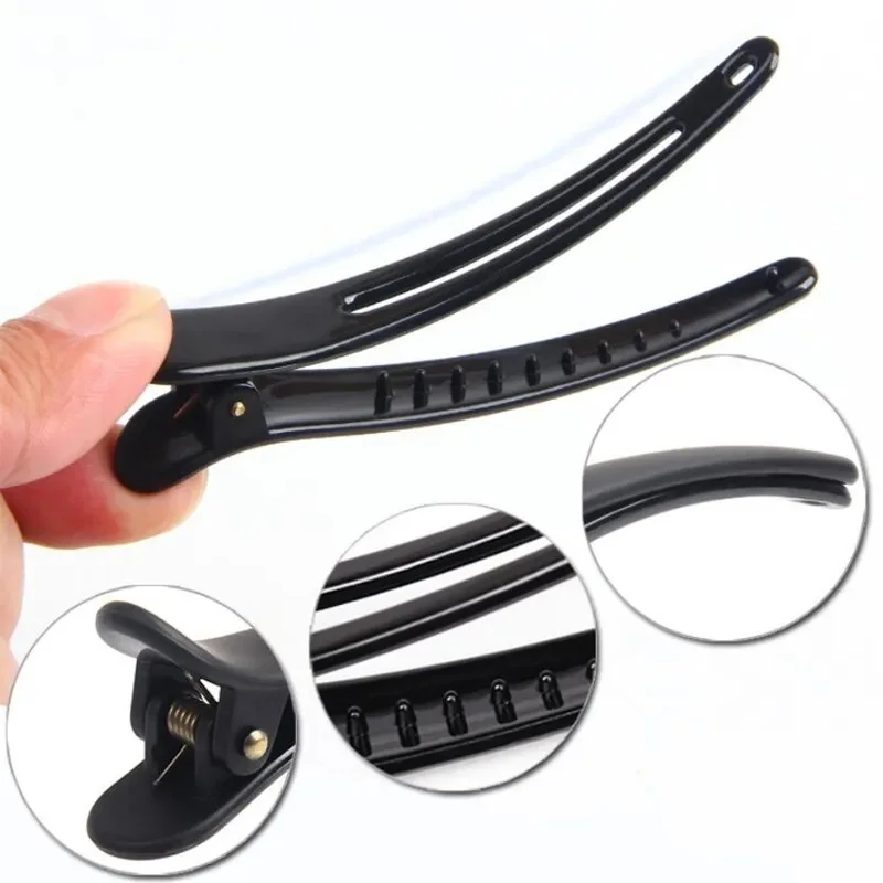 5-30PCS Professional Hairdressing Salon Hairpins Black Plastic Single Prong DIY Alligator Hair Clip Hair Care Styling Tools