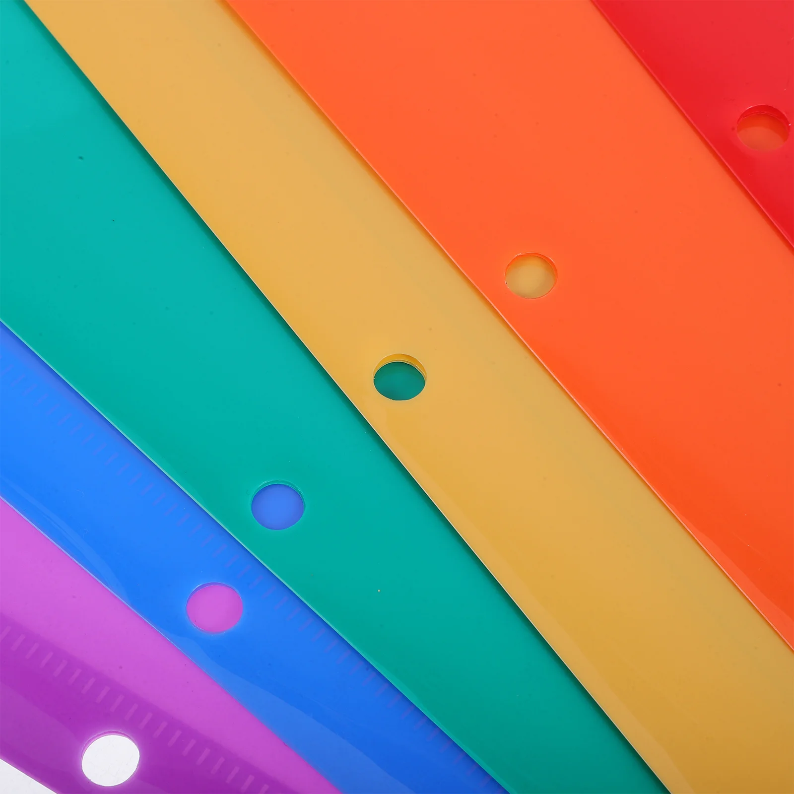 6pcs Multicolor Binder Dividers With Pockets Insertable Tabs For 3 Ring Binders Plastic Page Dividers Notebook Organization