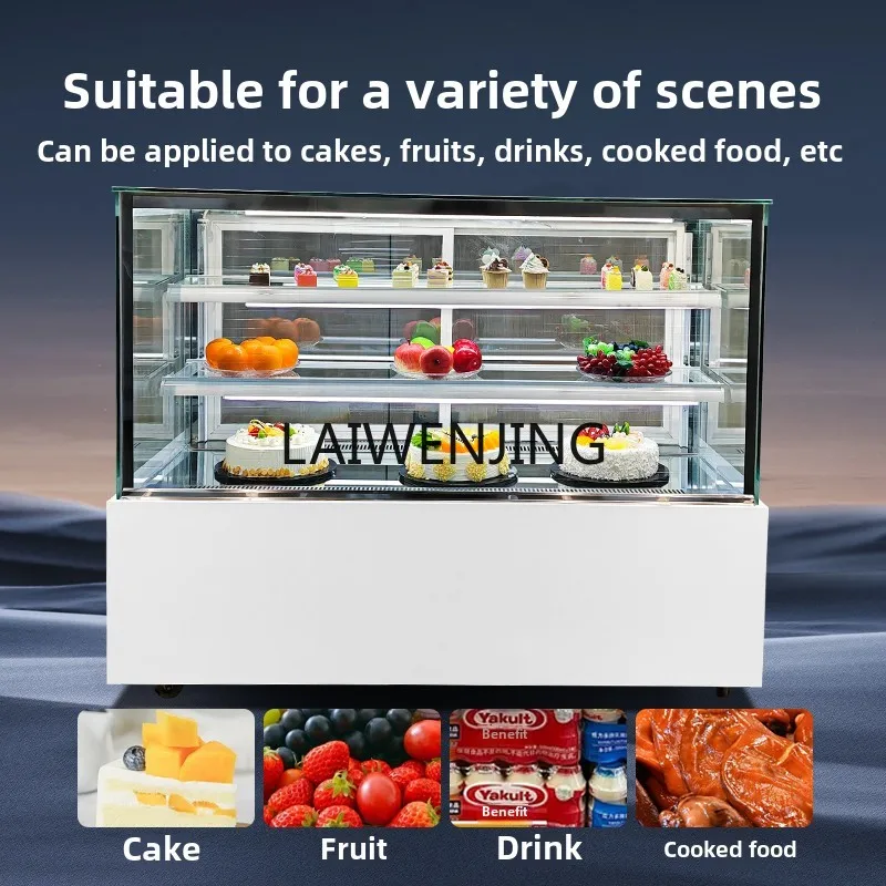 MJY Right Angle Rear Door Cake Display Refrigerated Cabinet West Point Dessert Mousse Fresh-keeping Cabinet